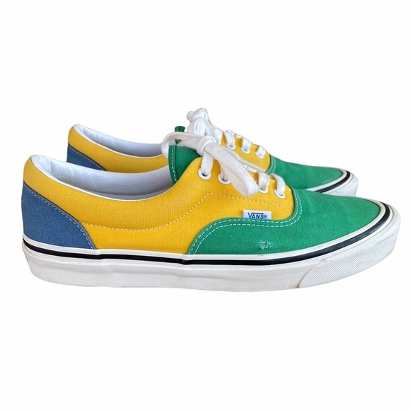VANS Era 95 DX Green Yellow Blue Colorblock Sz 11 - Picture 4 of 10